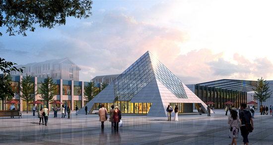 佛山金字塔网架